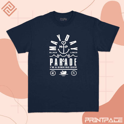 MAYDAY PARADE - Black Lines Band Shirt