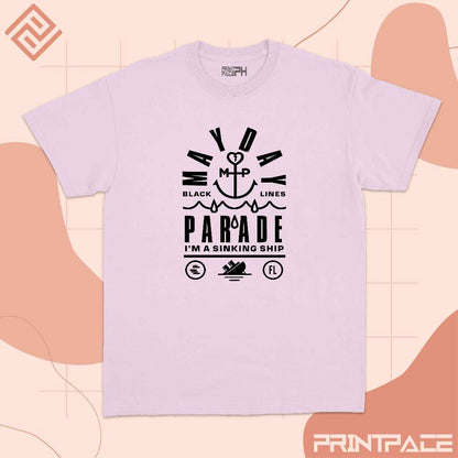 MAYDAY PARADE - Black Lines Band Shirt