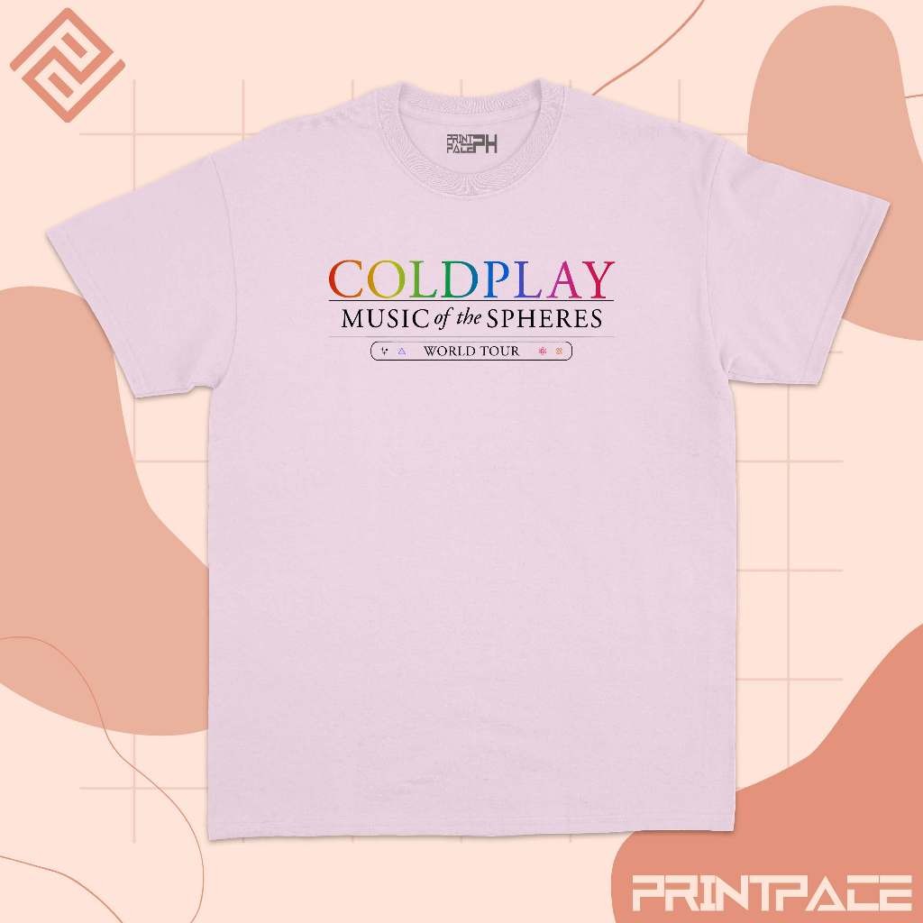 COLDPLAY - World Tour Graphic Logo Band Shirt