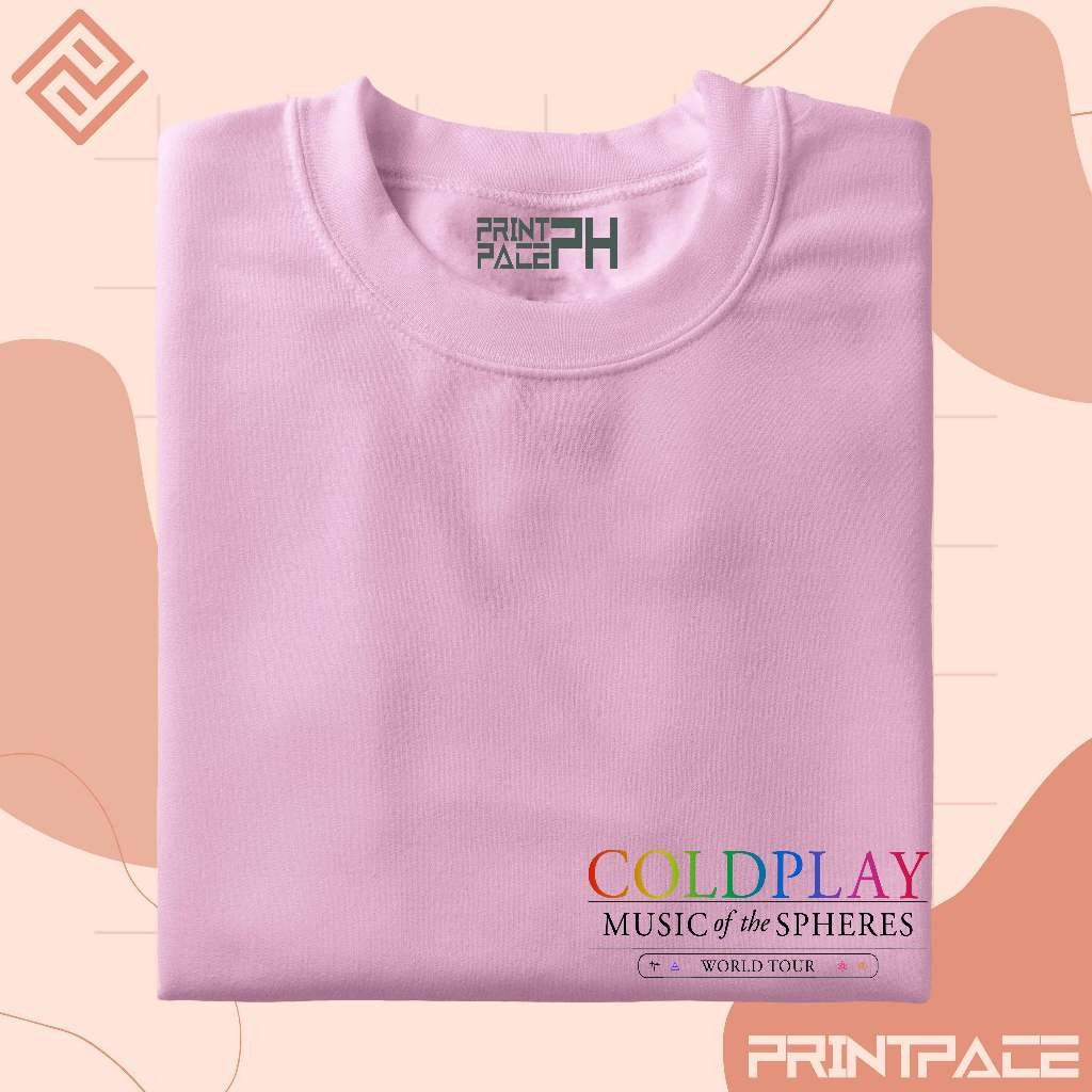 COLDPLAY - World Tour Graphic Pocket Logo Band Shirt