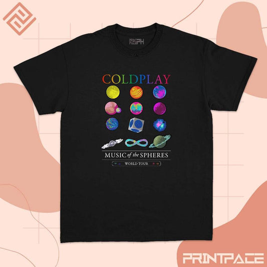 COLDPLAY - Music Of The Spheres World Tour Band Shirt