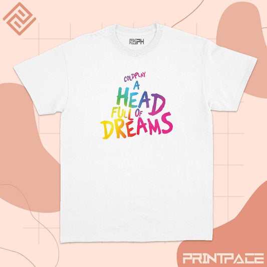 COLDPLAY - A Head Full Of Dreams Typography Band Shirt