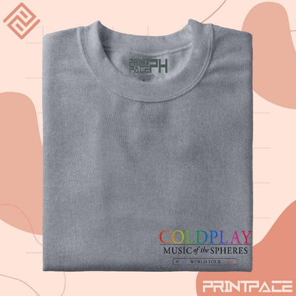 COLDPLAY - World Tour Graphic Pocket Logo Band Shirt