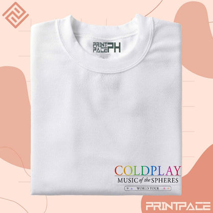 COLDPLAY - World Tour Graphic Pocket Logo Band Shirt