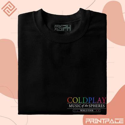 COLDPLAY - World Tour Graphic Pocket Logo Band Shirt