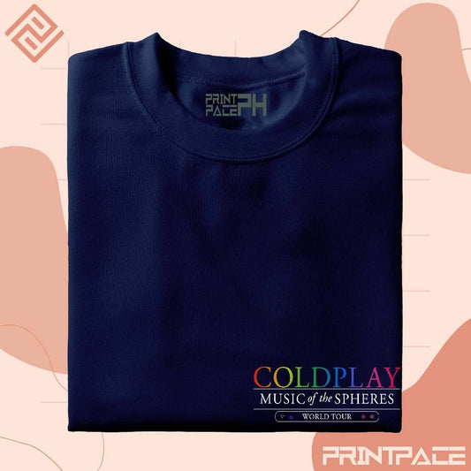 COLDPLAY - World Tour Graphic Pocket Logo Band Shirt