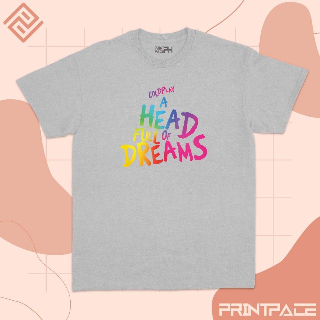 COLDPLAY - A Head Full Of Dreams Typography Band Shirt