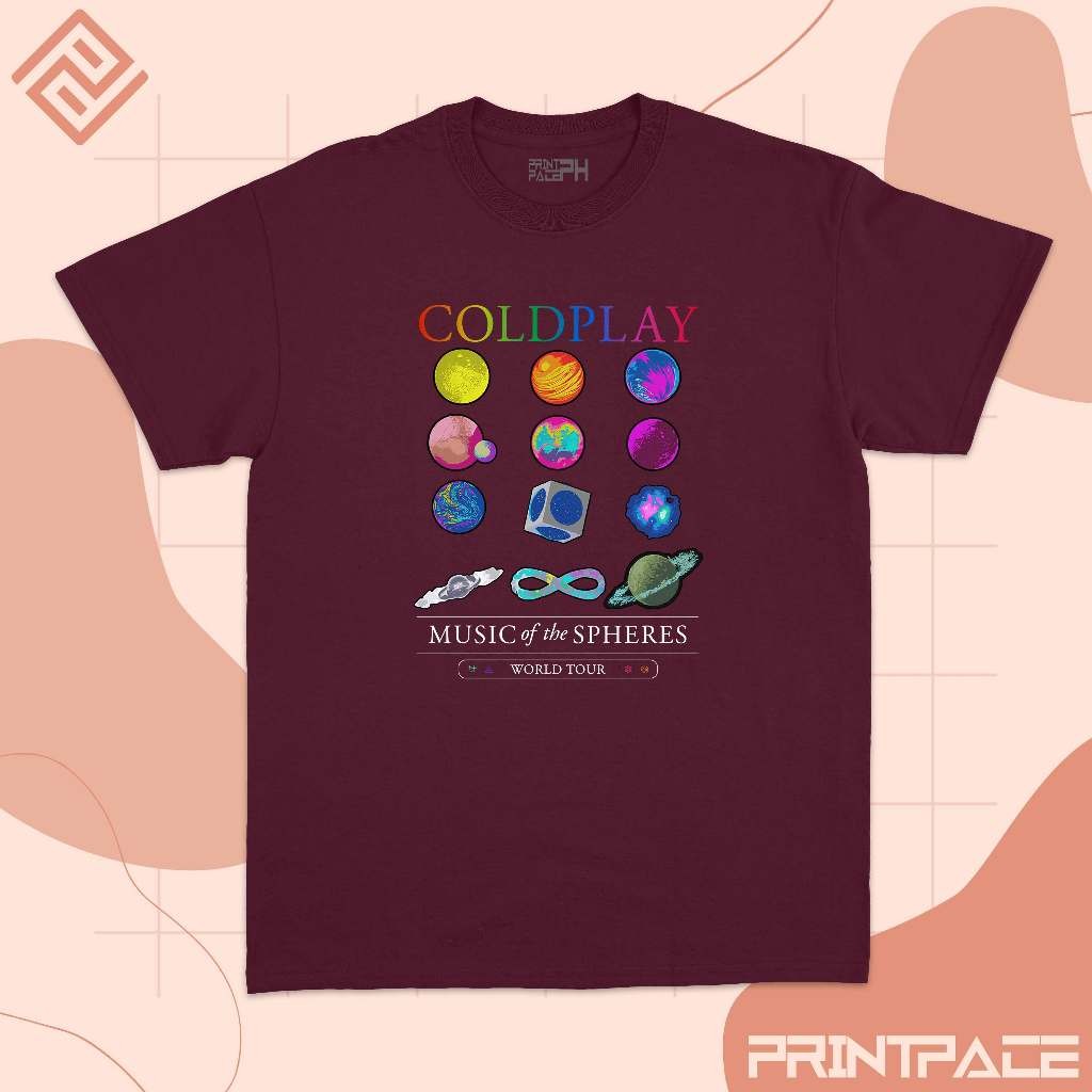 COLDPLAY - Music Of The Spheres World Tour Band Shirt