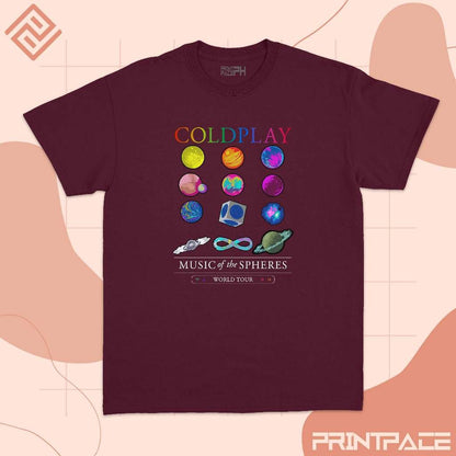 COLDPLAY - Music Of The Spheres World Tour Band Shirt